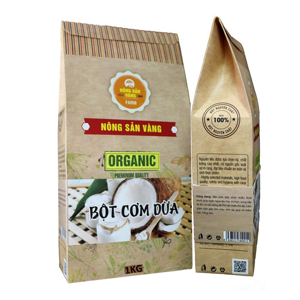 [Hot] Bột Cơm Dừa làm Đẹp 1kg - Nông sản vàng