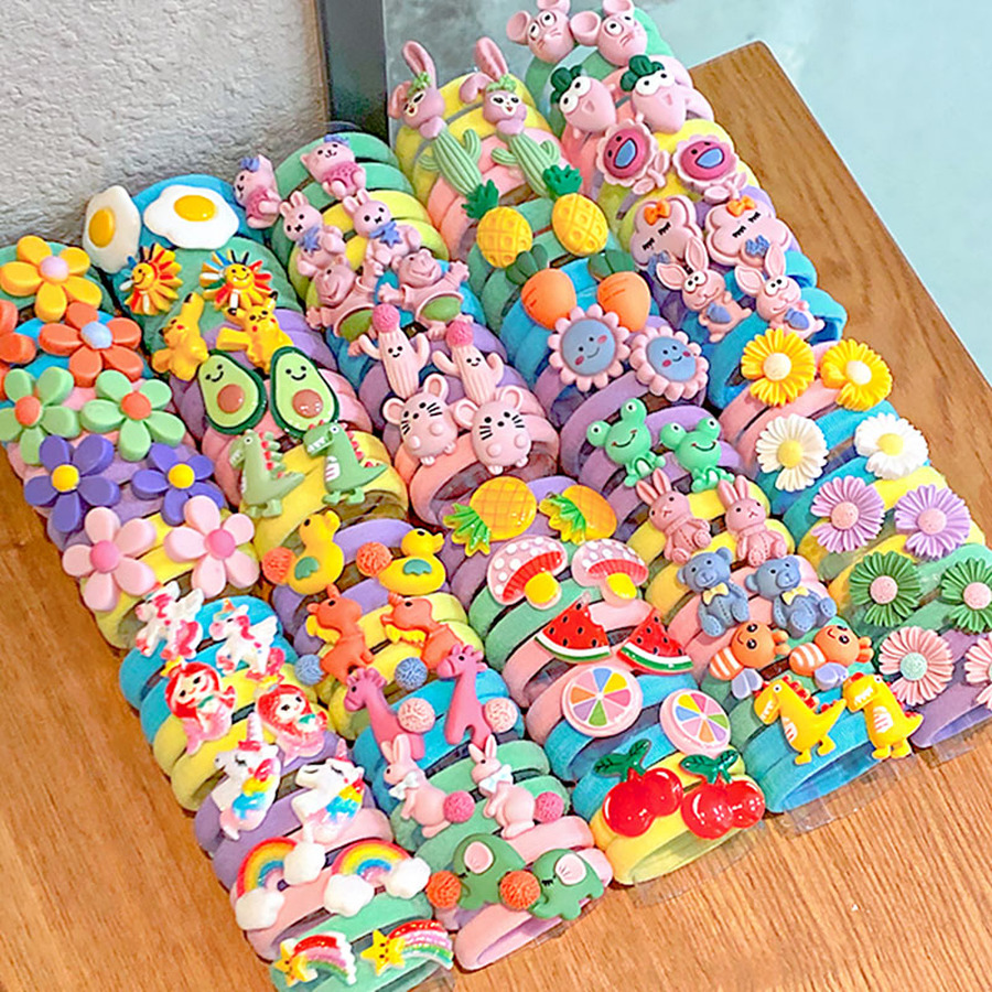 Set 10 Dây Cột Tóc Xinh Xắn Dành Cho Nữ