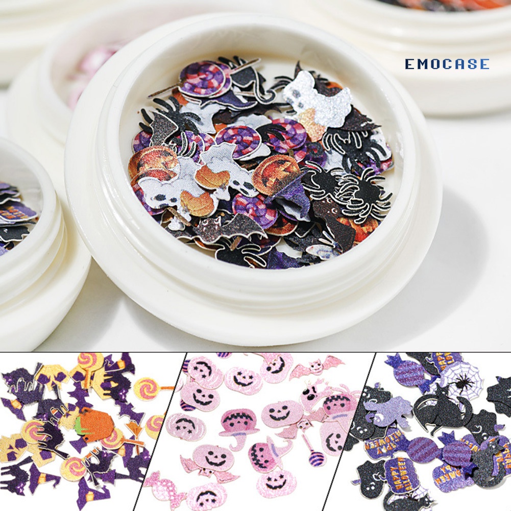 Miếng Dán Trang Trí Móng Tay Chủ Đề Halloween Nhiều Màu