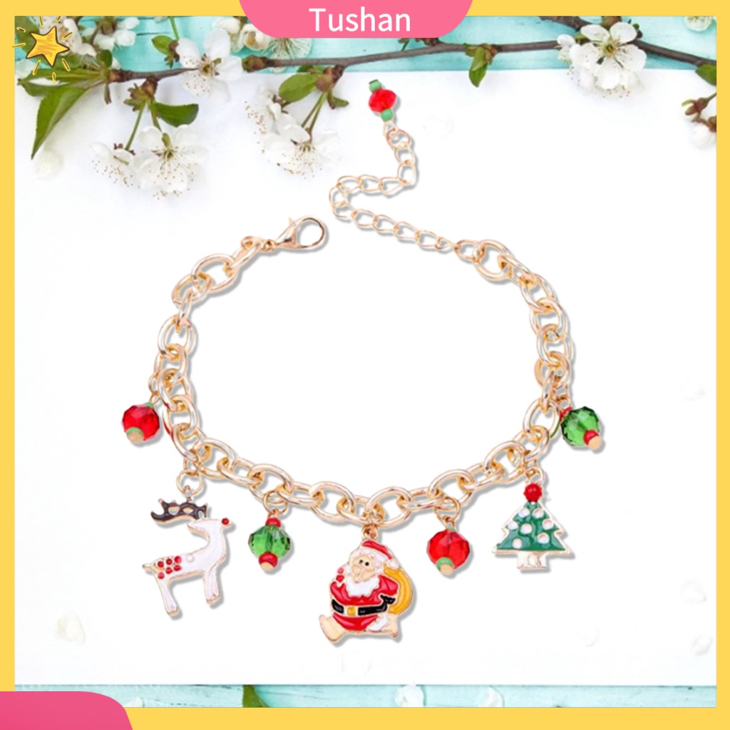 Lắc Tay Nữ Mặt Hình Cây Thông Noel