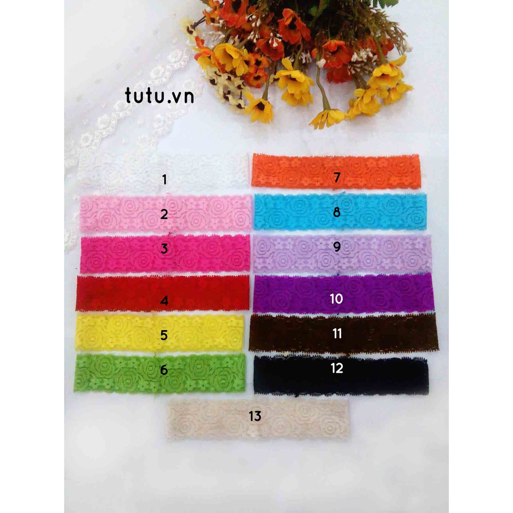 BĂNG ĐÔ REN CỠ 4*14CM PKB-005 PHỤ KIỆN TÓC DIY HANDMADE