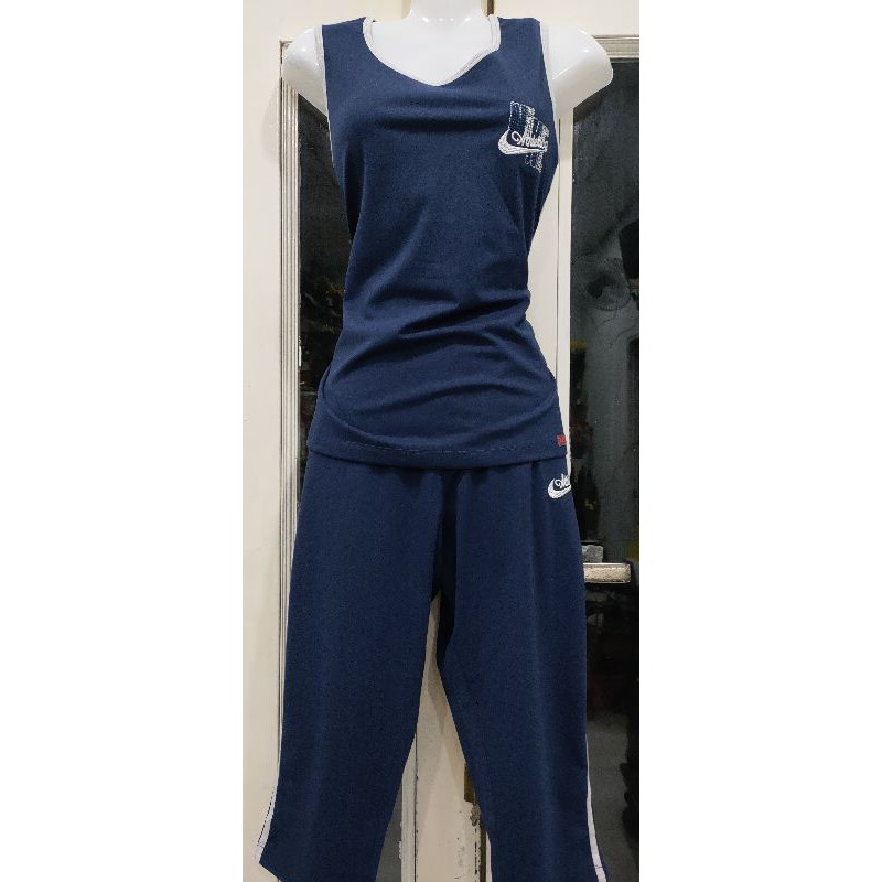 Bộ cotton sát nách quần lửng đính đá Sài Gòn New sale