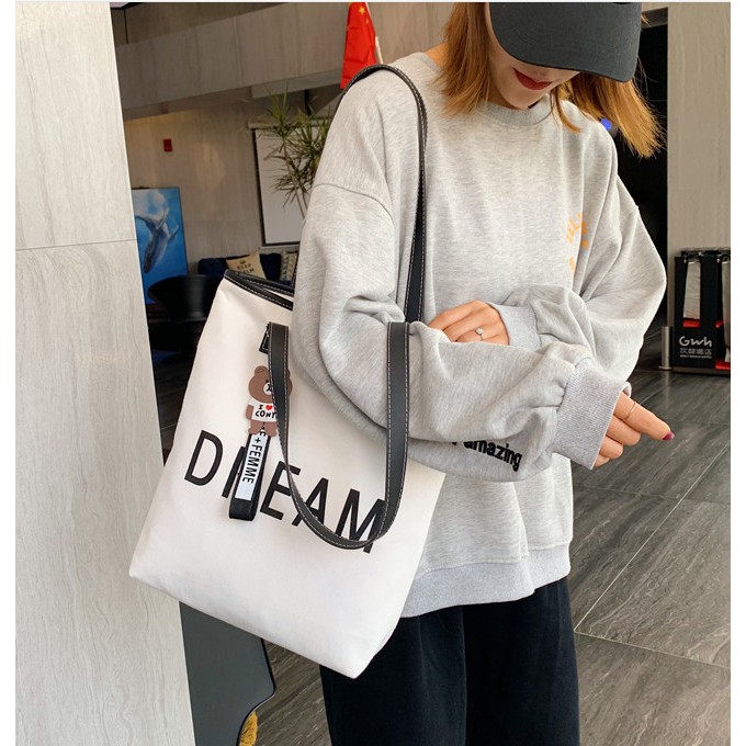 [FREESHIP] Túi xách nữ,túi vải khoác vai nữ size VỪA, kiểu trend HQ cực năng động MÃ DH102 | BigBuy360 - bigbuy360.vn