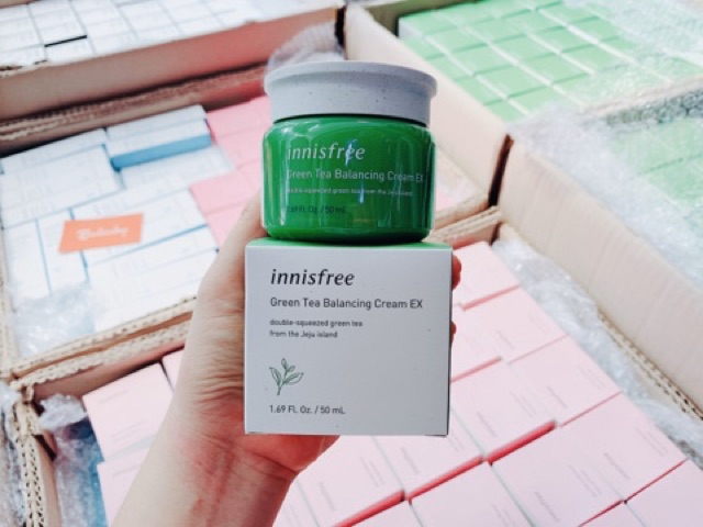 KEM DƯỠNG DA TRÀ XANH INNISFREE GREEN TEA BALANCING CREAM EX