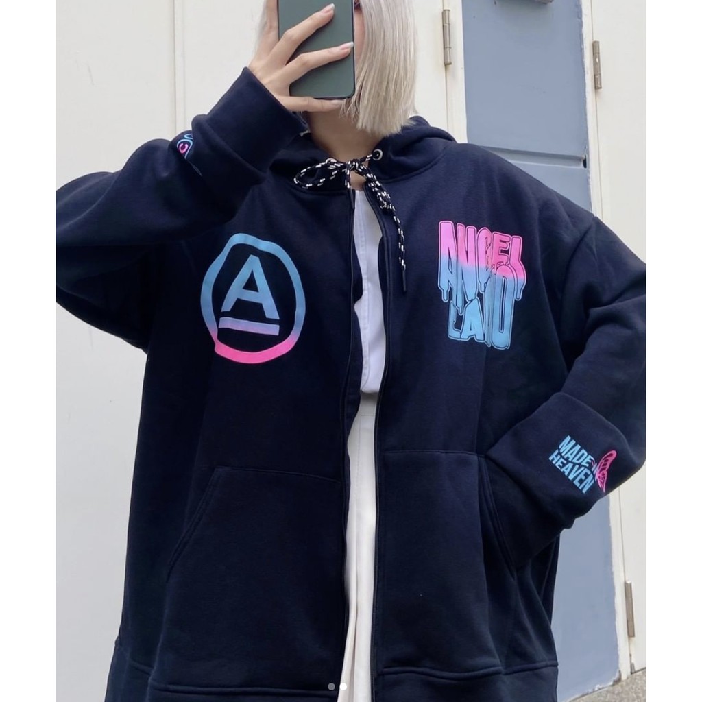 Áo Khoác Angel-Land Flying Zip chính hãng-Black | BigBuy360 - bigbuy360.vn