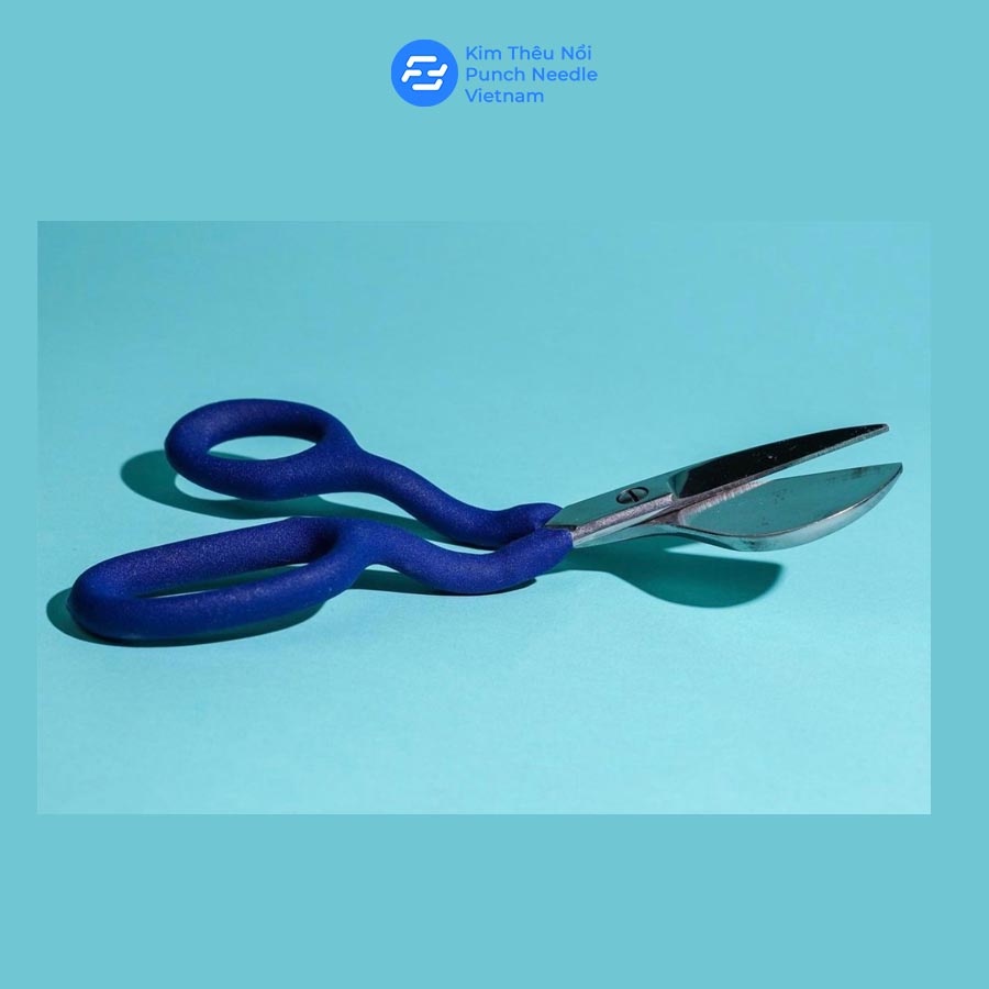 Kéo mỏ vịt 18cm cắt đồ thủ công chất liệu thép carbon cao cấp - duckbill scissors 18cm ‎high quality carbon steel‎