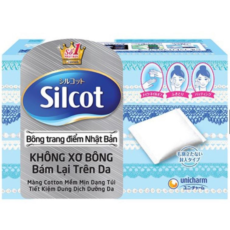 Bông tẩy trang Silcot 82 miếng/hộp