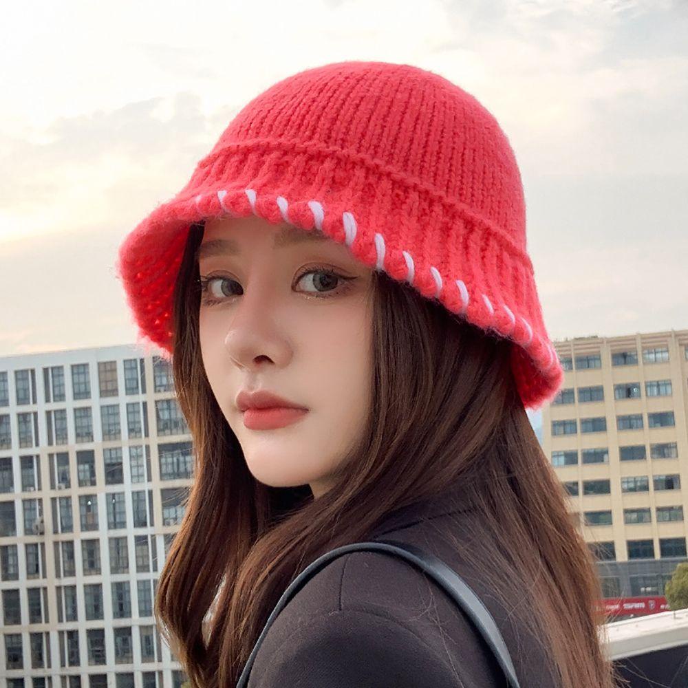 Mũ beanie Màu Trơn Phong Cách Vintage Cho Nữ