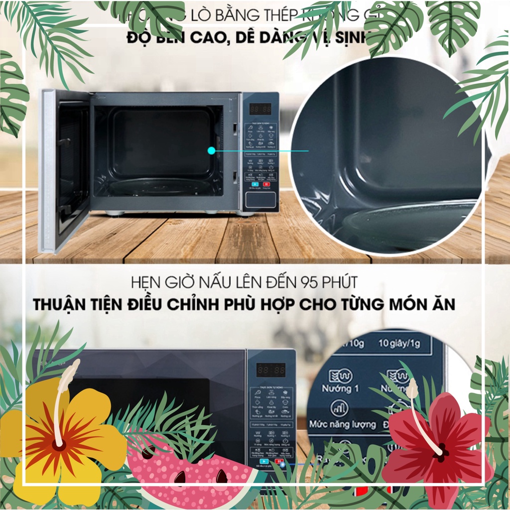 Lò Vi Sóng Điện Tử Có Nướng Sharp 23 Lít - 900W Vi Sóng - 1000W Nướng - Hàng chính hãng - Bảo Hành 12 Tháng Hàng Chính H