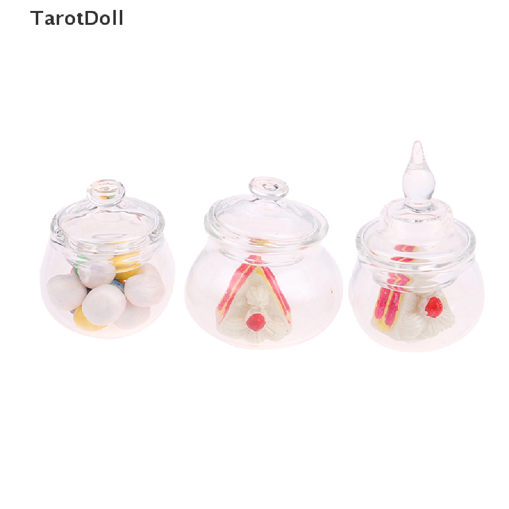 Lọ Thủy Tinh Mini Đựng Kẹo / Bài Tarot Tỉ Lệ 1: 12 Trang Trí Nhà Búp Bê