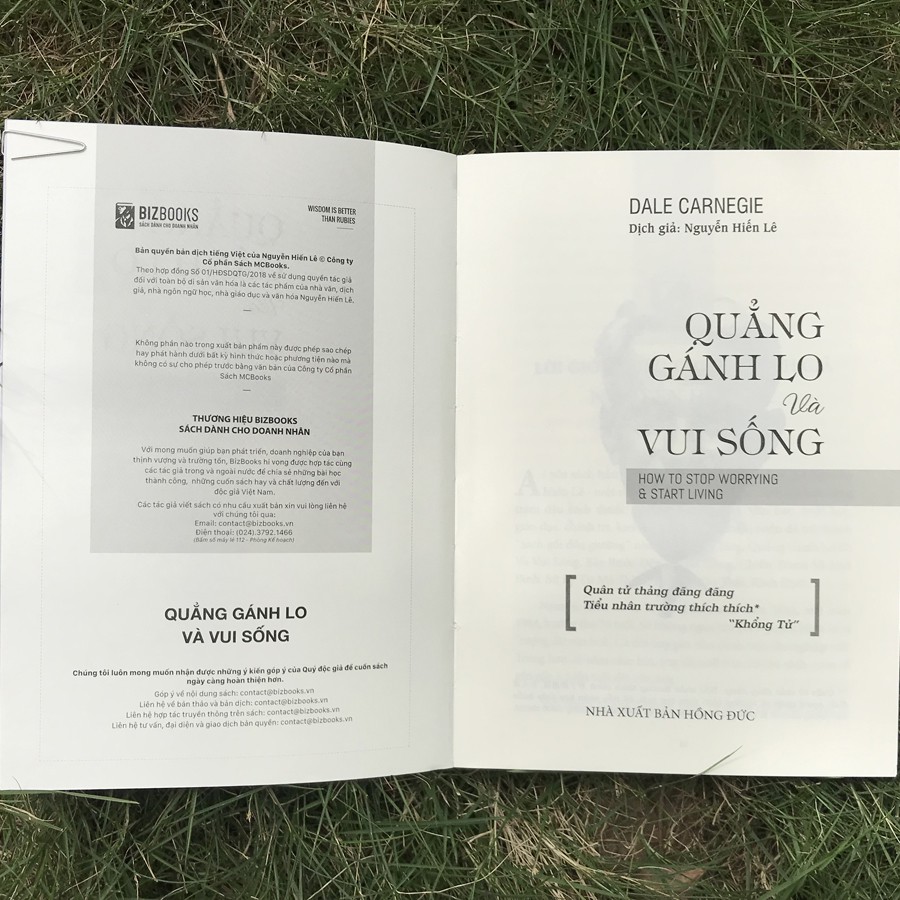 Sách - Quẳng gánh lo và vui sống