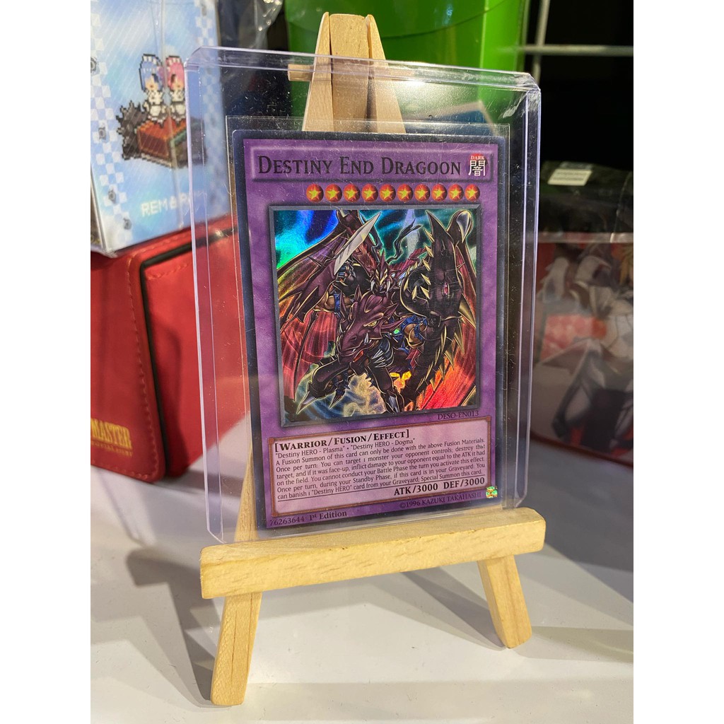 Lá bài thẻ bài Yugioh Destiny End Dragoon - Super Rare - Tặng bọc bài nhựa bảo quản