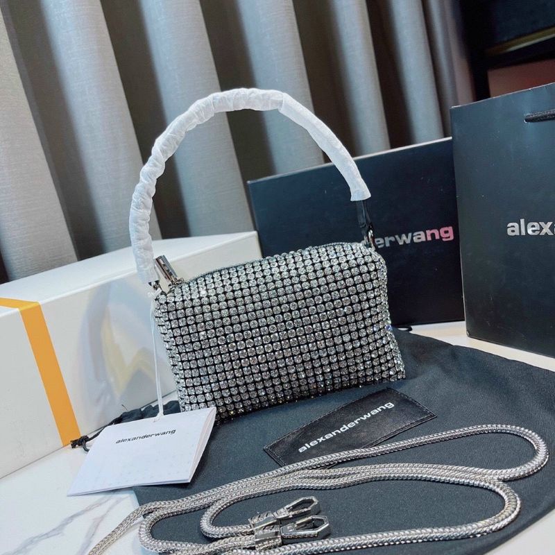 Túi xách nữ đeo chéo Clutch MC đính đá lấp lánh kim sa hàng cao cấp fullbox có hộp