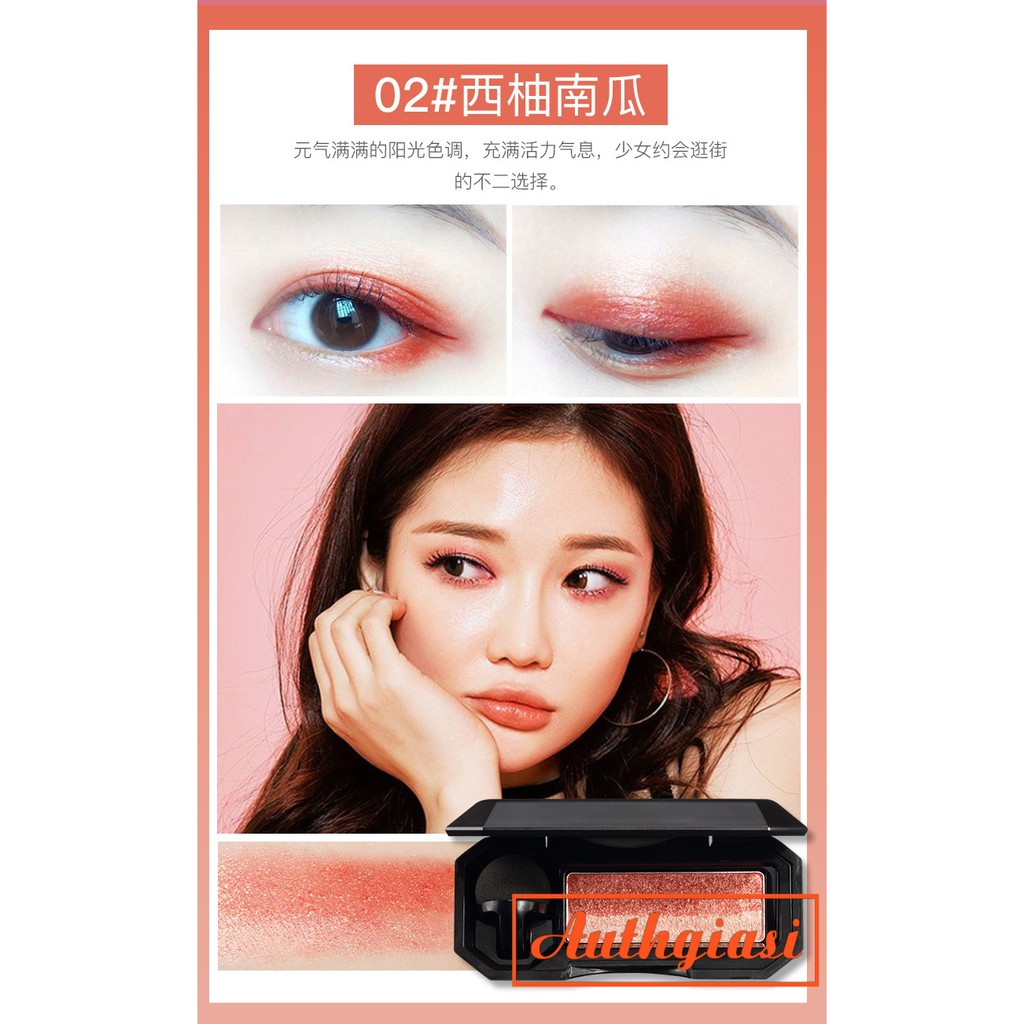 Phấn mắt Ubub Double Is The Best 2 màu kèm cọ mút tán tiện dụng | BigBuy360 - bigbuy360.vn