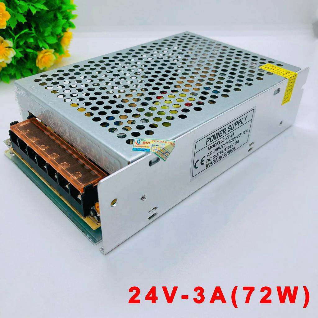 Nguồn tổ ong, Nguồn 24V - 20A/15A/10A/5A/3A dùng cho hệ thống đèn Led, Motor, Máy Phun sương mini...