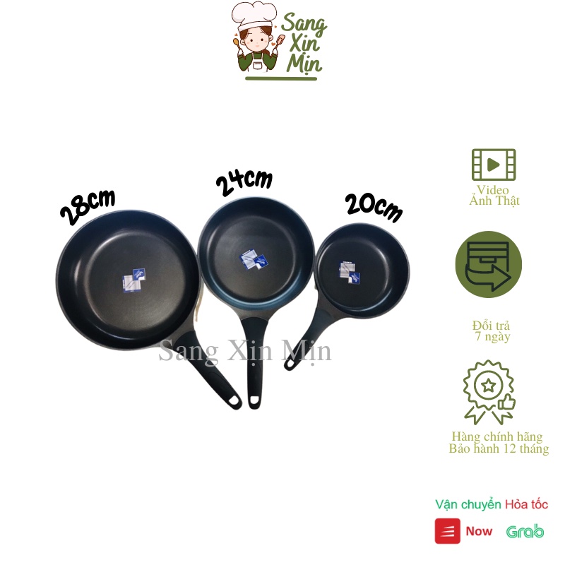 Chảo từ Rapido đáy chấm chính hãng Teflon size 20, 24, 28 cm