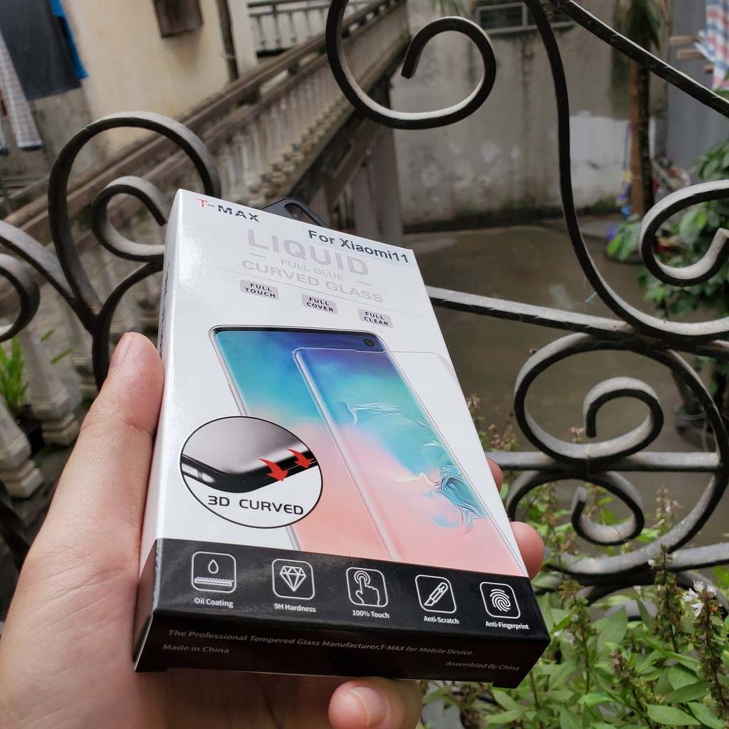 Cường lực Xiaomi 11 / 11 Ultra / 11 Pro / 12 / 12x / 12 Pro UV T-Max LIQUID trong suốt trơn mượt