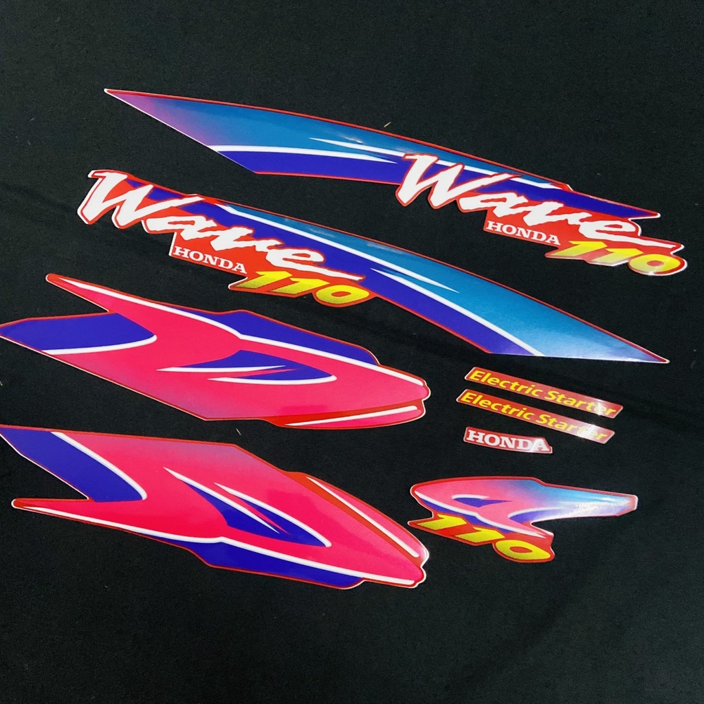 BỘ TEM RỜI DÁN FULL XE WAVE 110 ĐỜI 1999