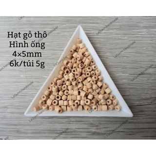 Hạt gỗ có lỗ xâu nhiều kiểu dáng, kích cỡ - Nguyên liệu handmade