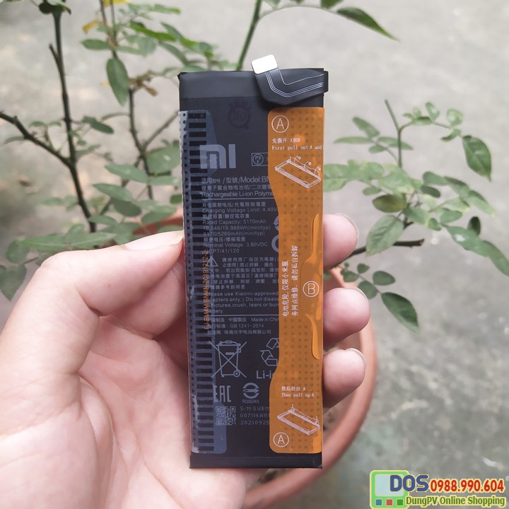 Pin xiaomi mi note 10 dung lượng 5260 mah, thay pin điện thoại xiaomi mi note 10 pro chính hãng