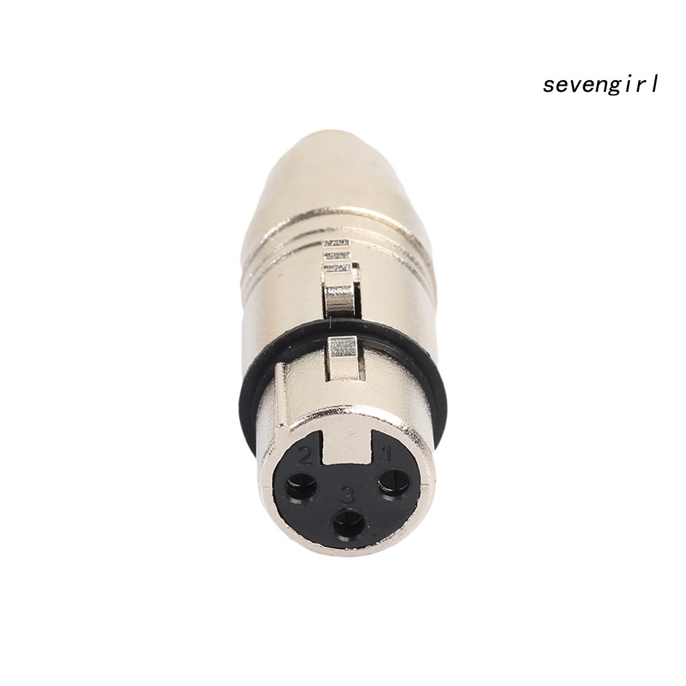 1 Đầu Nối Chuyển Đổi XLR 3 Cực Sang RCA Bằng Hợp Kim Kẽm