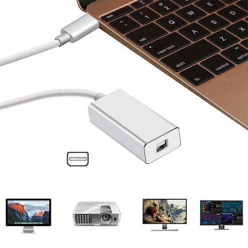 [GB.TECH] 4K Ultra HD 1080P USB-C Type-C to Mini DP DisplayPort Cable Adapter