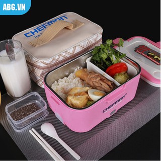Hộp cơm lõi inox chefman cm-113i hâm nóng thức ăn tiện lợi