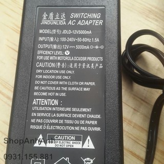 Nguồn 12VDC 5A đủ dòng
