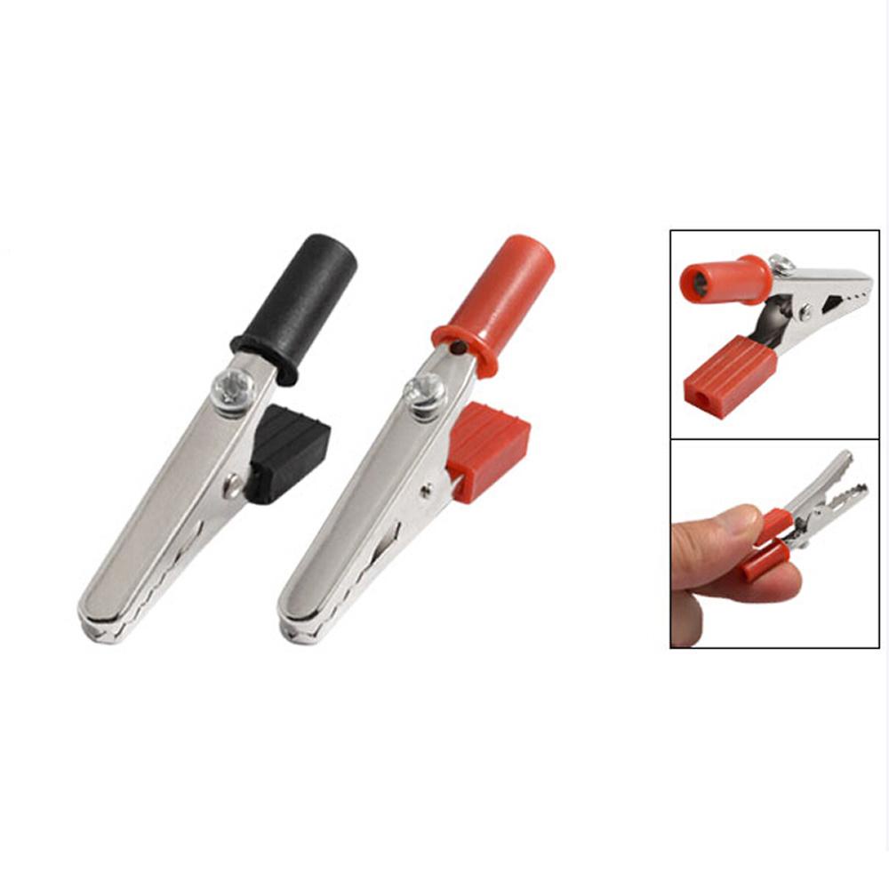 Set 5 / 10 / 20 Dây Dò Thử Điện Với Tay Cầm Nhựa Màu Đen / Đỏ