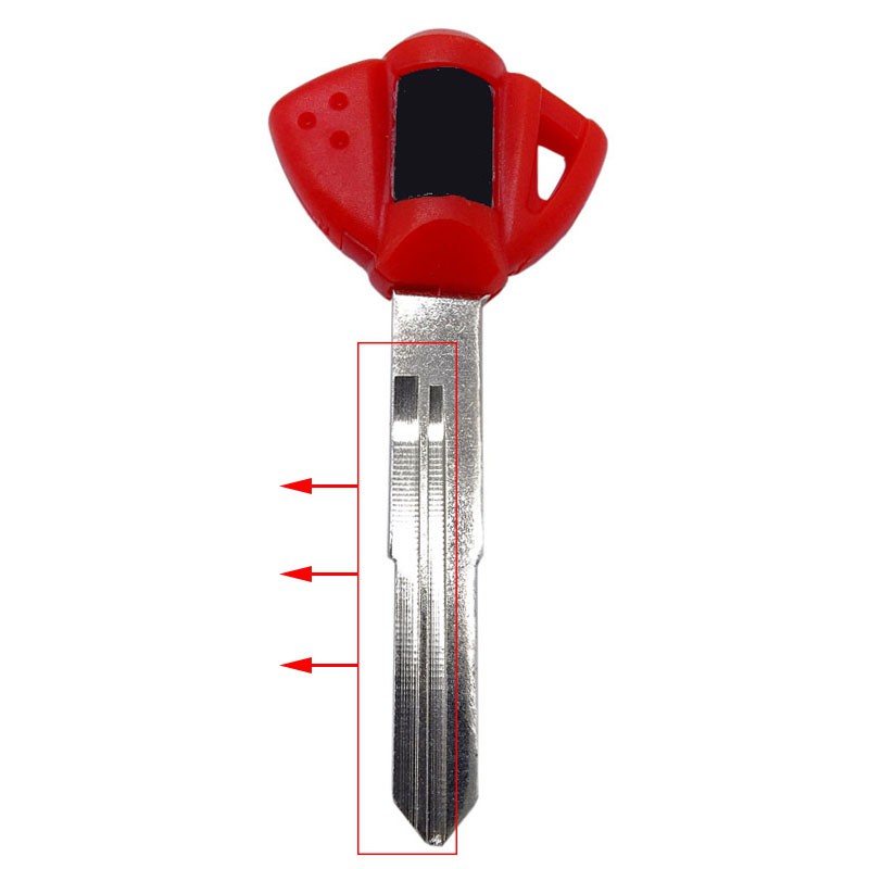 Xe Máy Trống Chìa Khóa Uncut Lưỡi Cho Suzuki GSXR600 750 1000 1300 SV650 1000 Chìa Khóa Xe Máy Trống Có Lưỡi Dao Đen / Đỏ / Xanh Dương