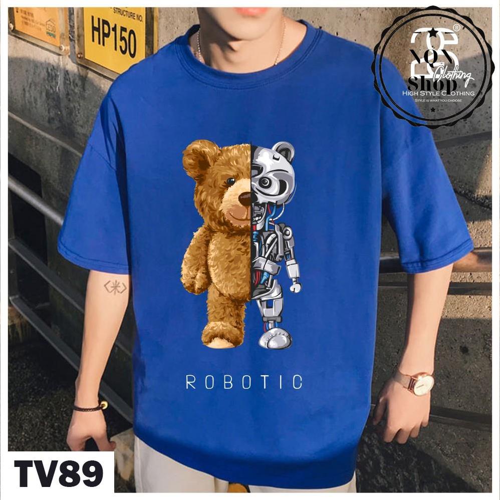 Áo Thun Cotton Nam Nữ Unisex Form Rộng NQN Shop Áo Thun Basic Tay Ngắn Style Streetwear In Hình Giấu TV89 | BigBuy360 - bigbuy360.vn