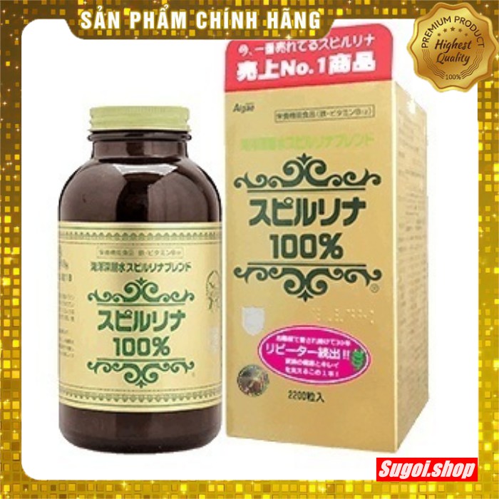 [Mã 66FMCGSALE hoàn 8% xu đơn 500K] Tảo Xoắn Spirulina Nhật Bản Hộp 2200 Viên | BigBuy360 - bigbuy360.vn