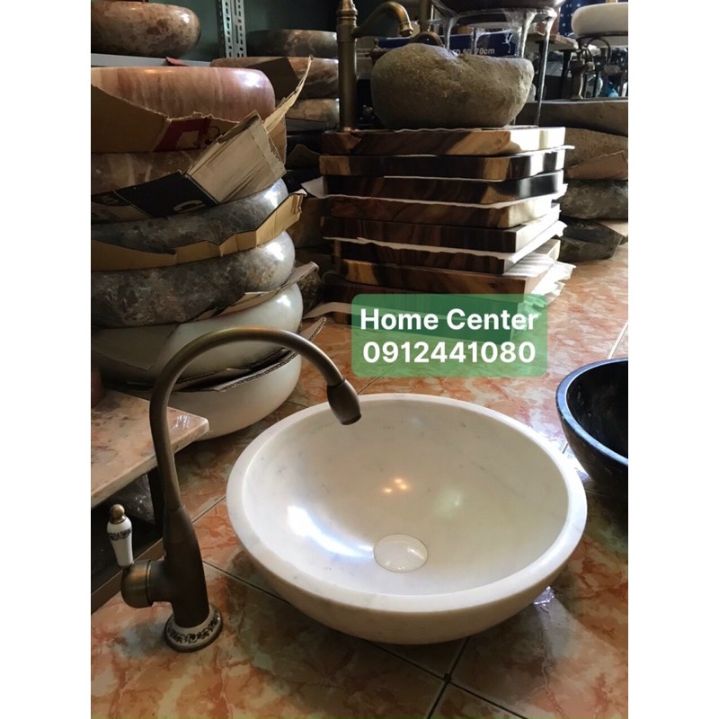 Lavabo đá trắng sữa | BigBuy360 - bigbuy360.vn