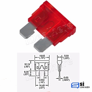 10 chiếc- Cầu chì xe con 10A.