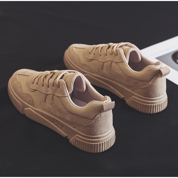 Giày Sneaker nam thể thao cực chất đẹp màu xám cà phê GT63- GOLDSNEAKER