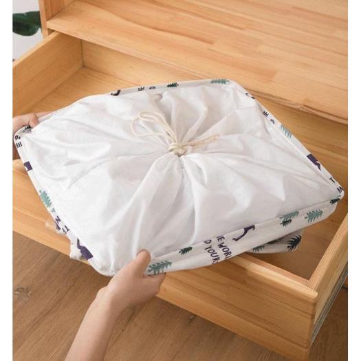 Túi Đựng Chăn Màn Dây Rút Cỡ Lớn Giỏ Đựng Đồ Quần Áo - Cỡ Lớn/ Hình Chữ Nhật ZA24