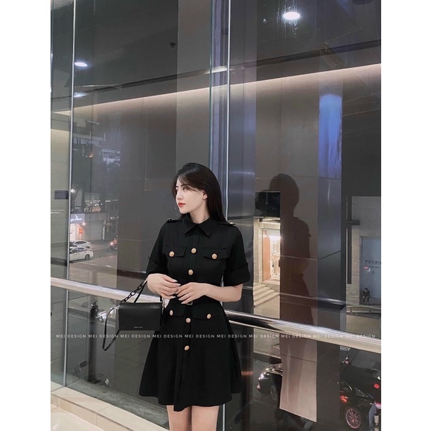 Vest nút kèm đai siêu sang chảnh