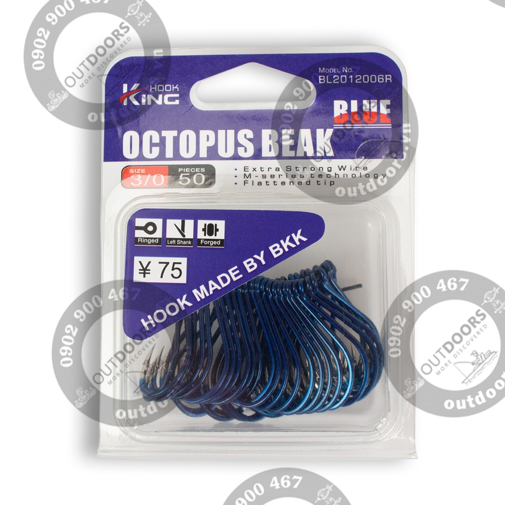 Lưỡi Kinghook octopus beak blue (Hộp 50 cái)