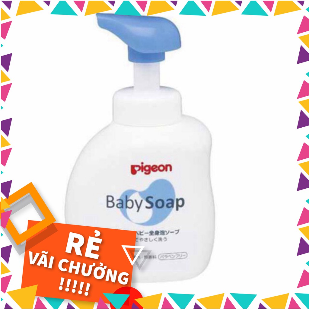 Sữa Tắm Trẻ Em Pigeon Baby Soap 500ml Hồng - Xanh - Cam