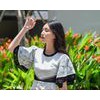 Đầm nữ HAVIAS thiết kế may xếp ren nhiều tầng vải Ren trắng Premium 2 lớp dày dặn