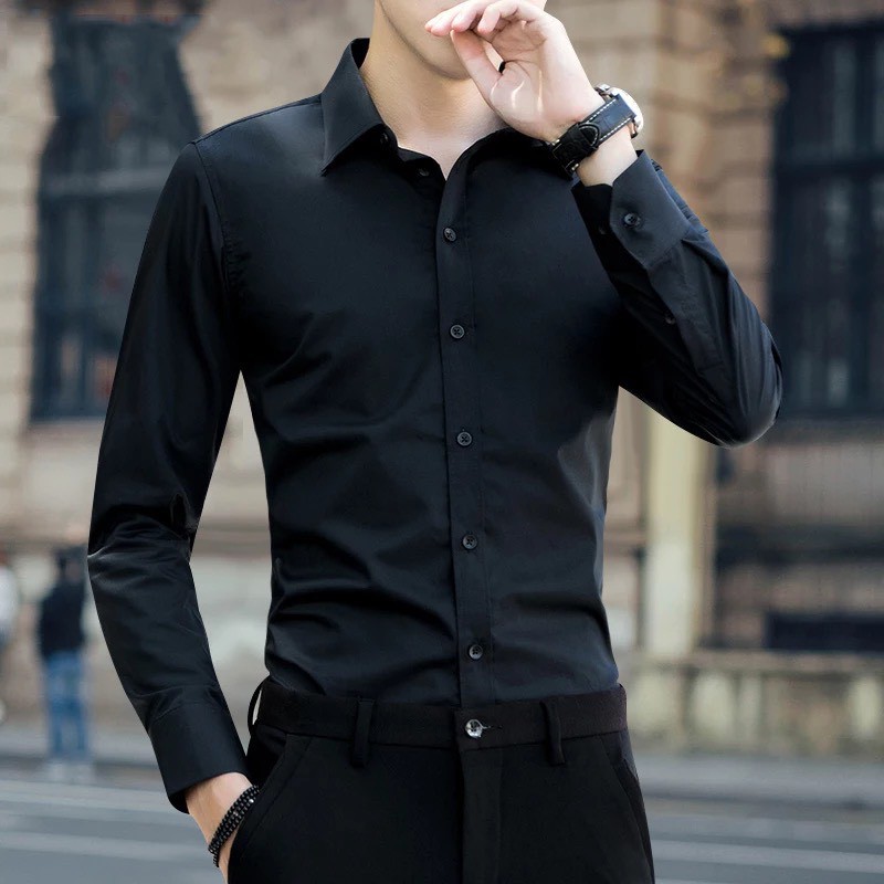 Áo sơ mi nam trơn nhiều màu thời trang cao cấp
