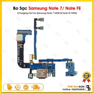 Cáp chân sạc samsung note 7 / note fe - cụm bo sạc / đuôi sạc điện thoại samsung galaxy zin bóc máy