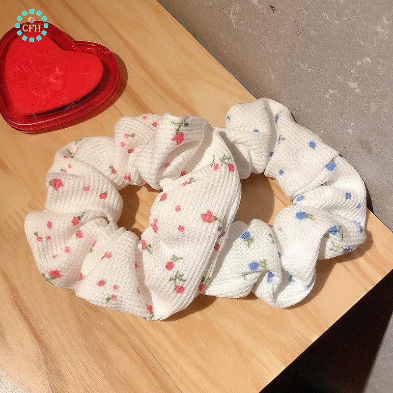 Dây buộc tóc họa tiết hoa dễ thương thời trang dành cho nữ
