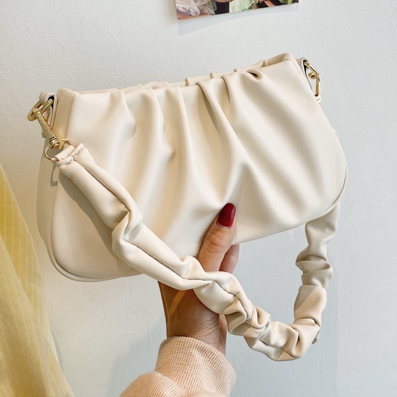Túi xách nữ Alicehousee túi kẹp nách nữ gấp nếp đám mây sang chảnh hot 2021