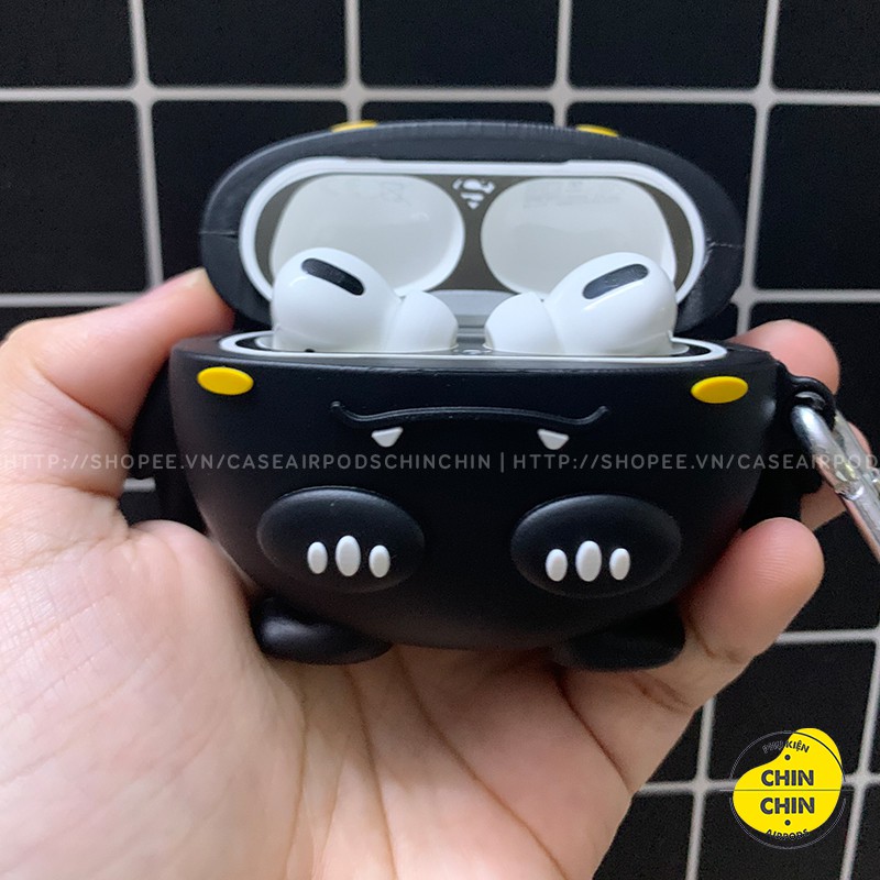 Case Vỏ Bọc Airpods Pro Hình Thú Đựng Hộp Sạc Tai Nghe Airpod Pro Bằng Silicon Dẻo Đẹp