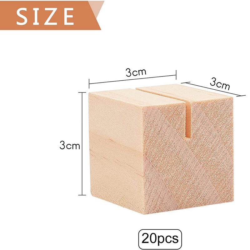 Set 20 Giá Gỗ Để Thẻ Tên Đánh Dấu Số Bàn Tiện Lợi
