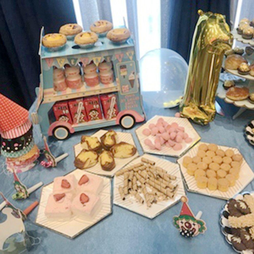 Giá Đỡ Trưng Bày Bánh Cupcake Hình Xe Hơi Độc Đáo Trang Trí Tiệc Sinh Nhật DIY
