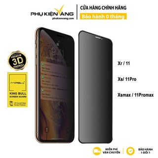 Kính cường lực chống nhìn trộm Mipow Kingbull 3D Anti-Spy PREMIUM cho iPhone X-11 Series – Hàng Chính Hãng