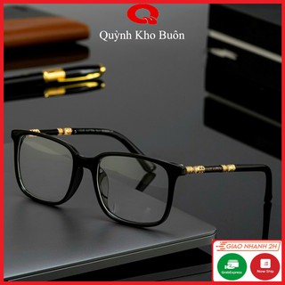 Gọng kính cận thời trang nam nữ mắt vuông không độ chống ánh sáng xanh 2184