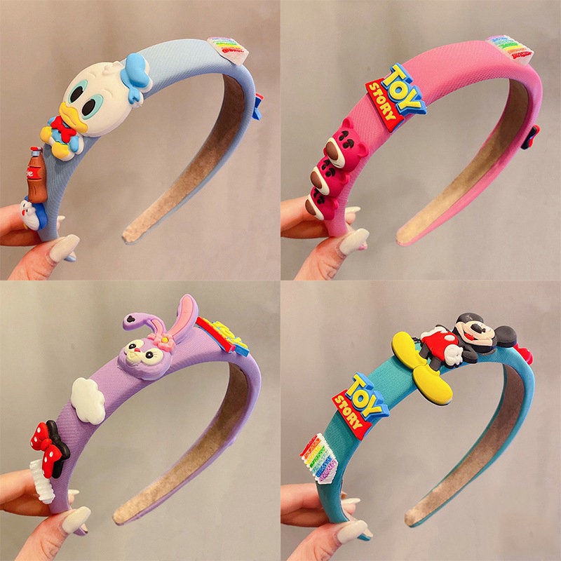 Băng Đô, Bờm Tóc chống trượt thiết kế hoạt hình vui nhộn phong cách Hàn Quốc cho bé gái